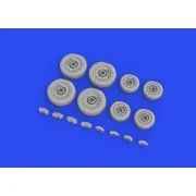 CH-47A wheels for HOBBY BOSS, 1/48 - Eduard Accessories 648734