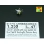 16 pcs 2cm barrels for Flakvierling 38, 1/350 - Aber Models RE-350 L47