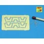 6 pcs 4 cm Flak 28 barrels with shields, 1/350 - Aber Models RE-350...
