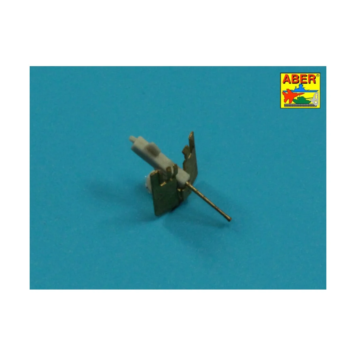 6 pcs 4 cm Flak 28 barrels with shields, 1/350 - Aber Models RE-350...
