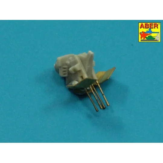 16 pcs 2cm barrels for Flakvierling 38, 1/350 - Aber Models RE-350 L47