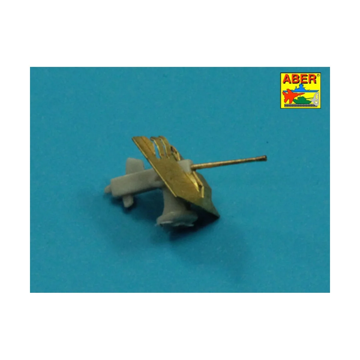 6 pcs 4 cm Flak 28 barrels with shields, 1/350 - Aber Models RE-350...