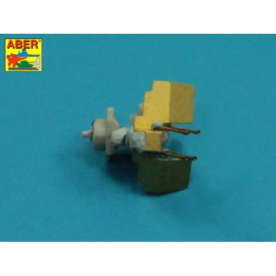 16 pcs 2cm barrels for Flakvierling 38, 1/350 - Aber Models RE-350 L47