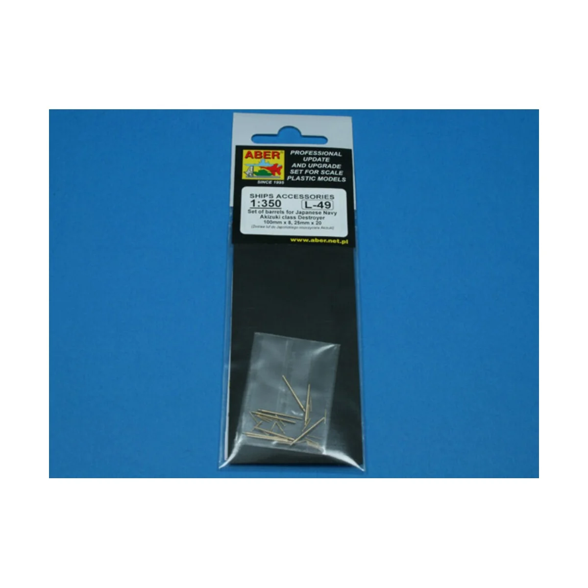 Barrels for Akizuki, 1/350 - Aber Models RE-350 L49