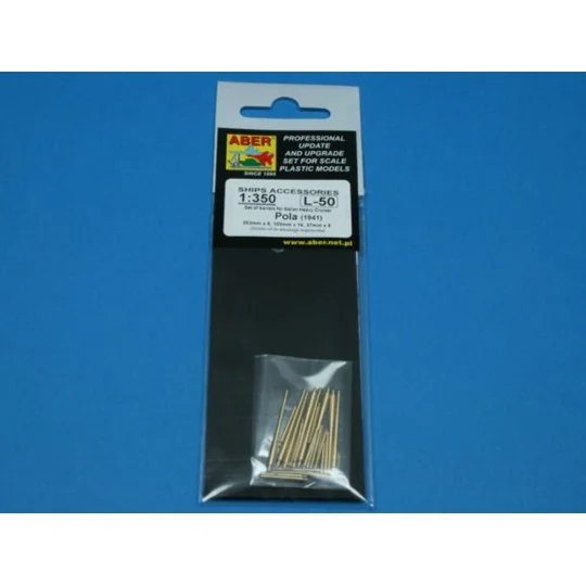 Barrels for Pola crusier, 1/350 - Aber Models RE-350 L50