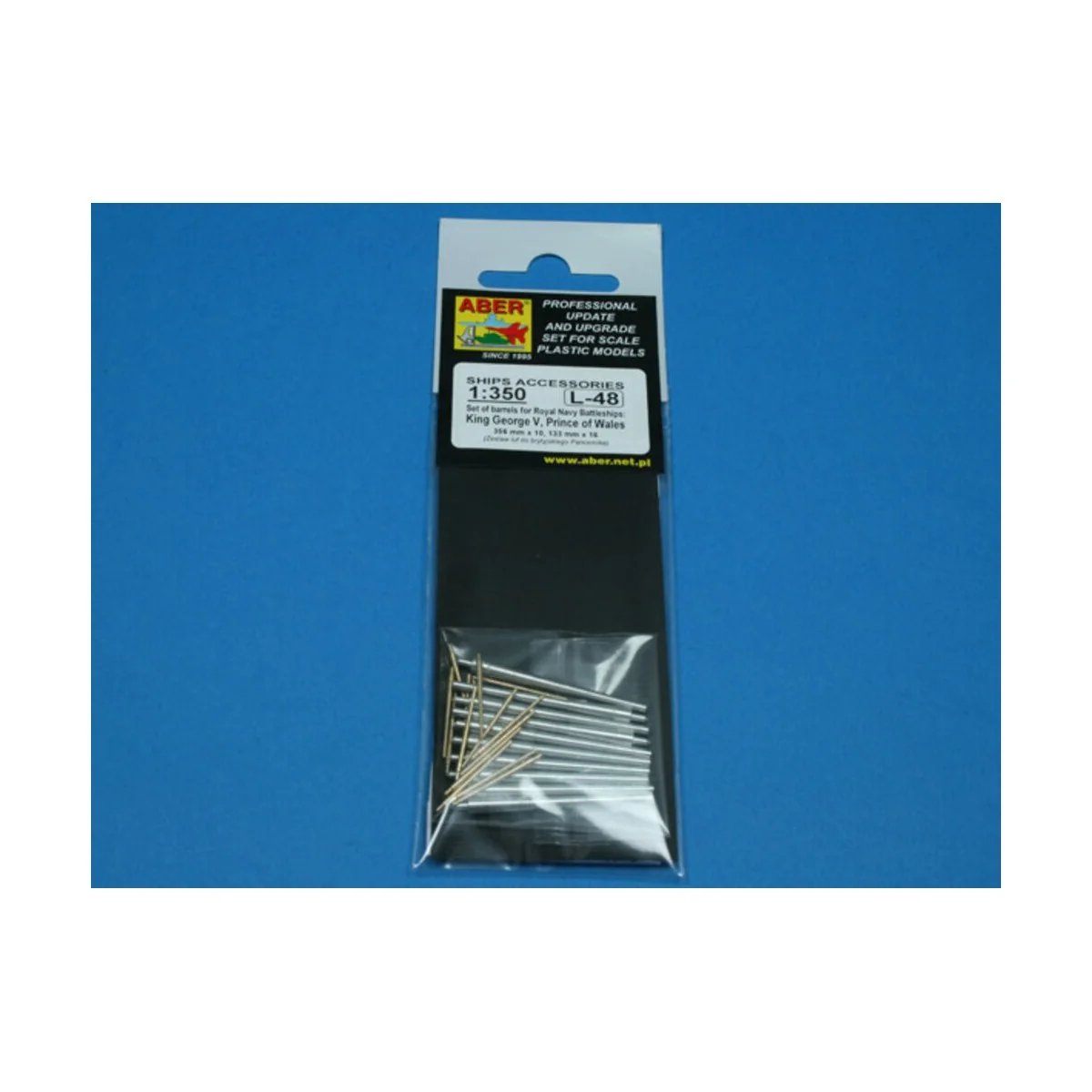 Barrels for King George V, 1/350 - Aber Models RE-350 L48