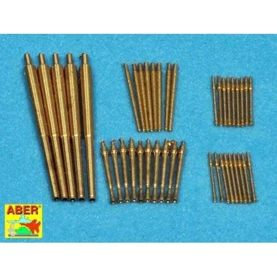 Barrels for Narvic destroyers 1936B, 1/350 - Aber Models RE-350 L55