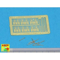 3, 7cm barrels for Flak 42, 1/350 - Aber Models RE-350 L56