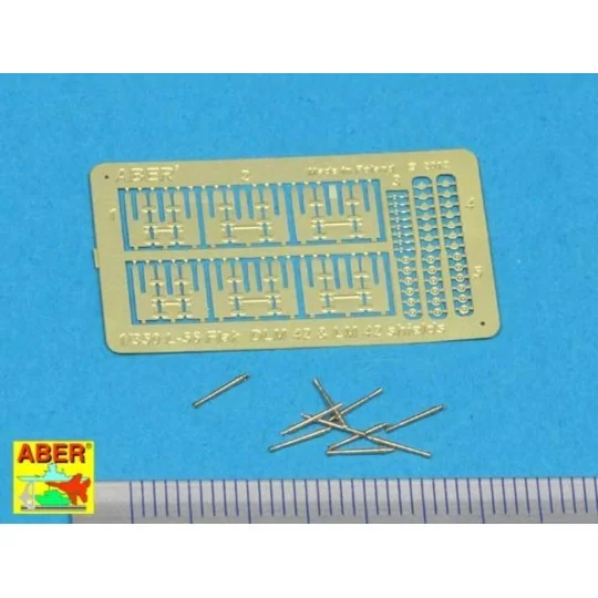 3, 7cm barrels for Flak 42, 1/350 - Aber Models RE-350 L56