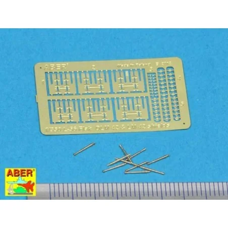 3, 7cm barrels for Flak 42, 1/350 - Aber Models RE-350 L56