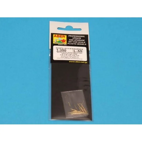 Barrels for Narvic destroyers 1936B, 1/350 - Aber Models RE-350 L55