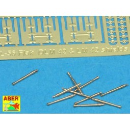 3, 7cm barrels for Flak 42, 1/350 - Aber Models RE-350 L56 2