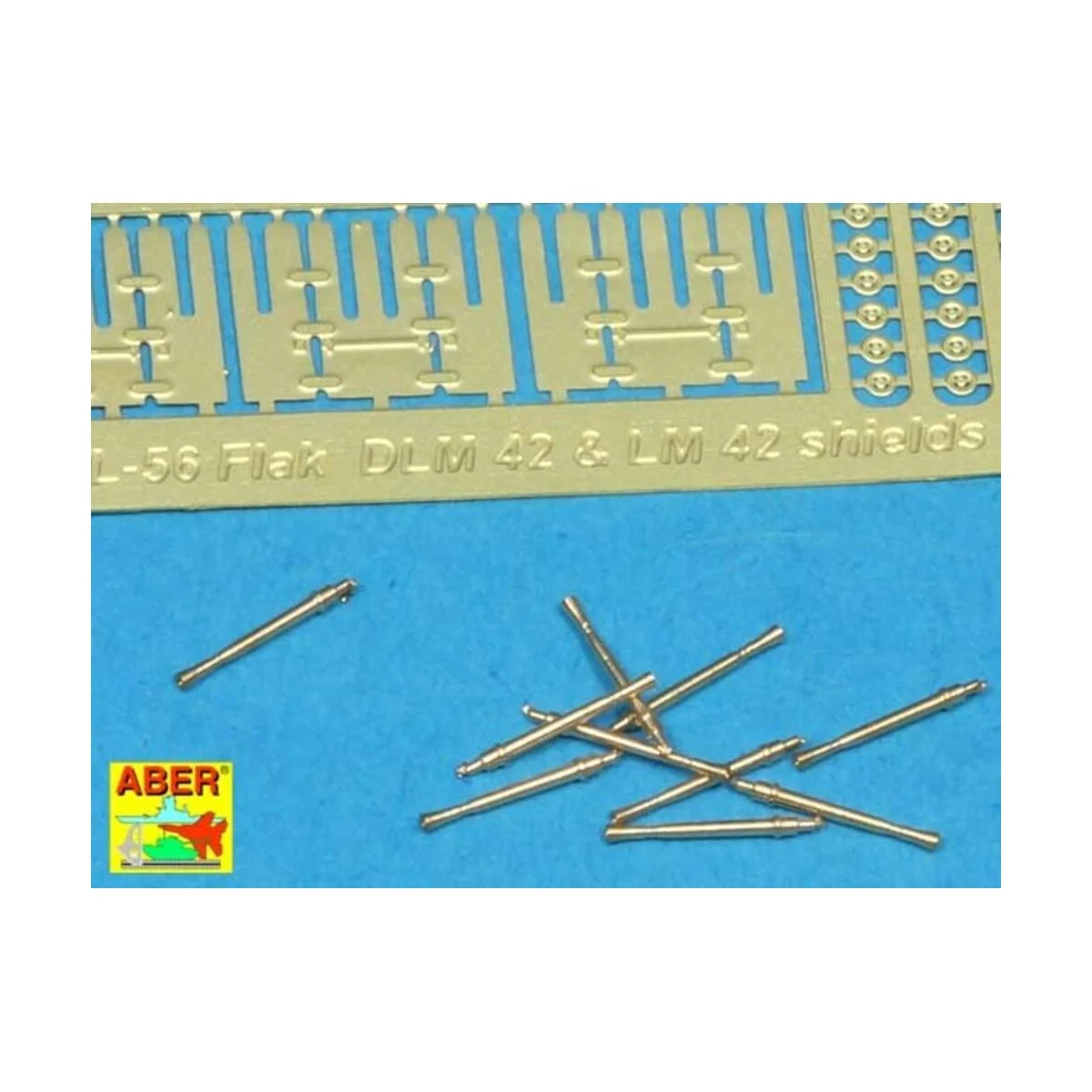 3, 7cm barrels for Flak 42, 1/350 - Aber Models RE-350 L56
