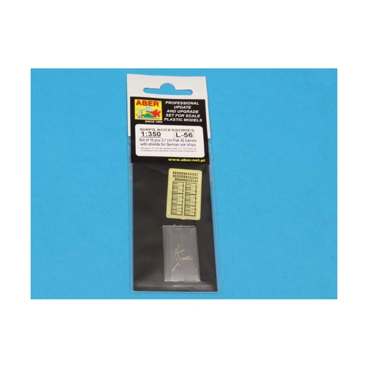 3, 7cm barrels for Flak 42, 1/350 - Aber Models RE-350 L56