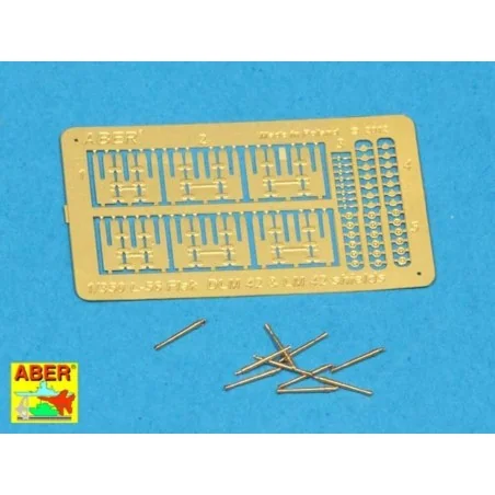 3, 7cm barrels for Flak 42, 1/350 - Aber Models RE-350 L56