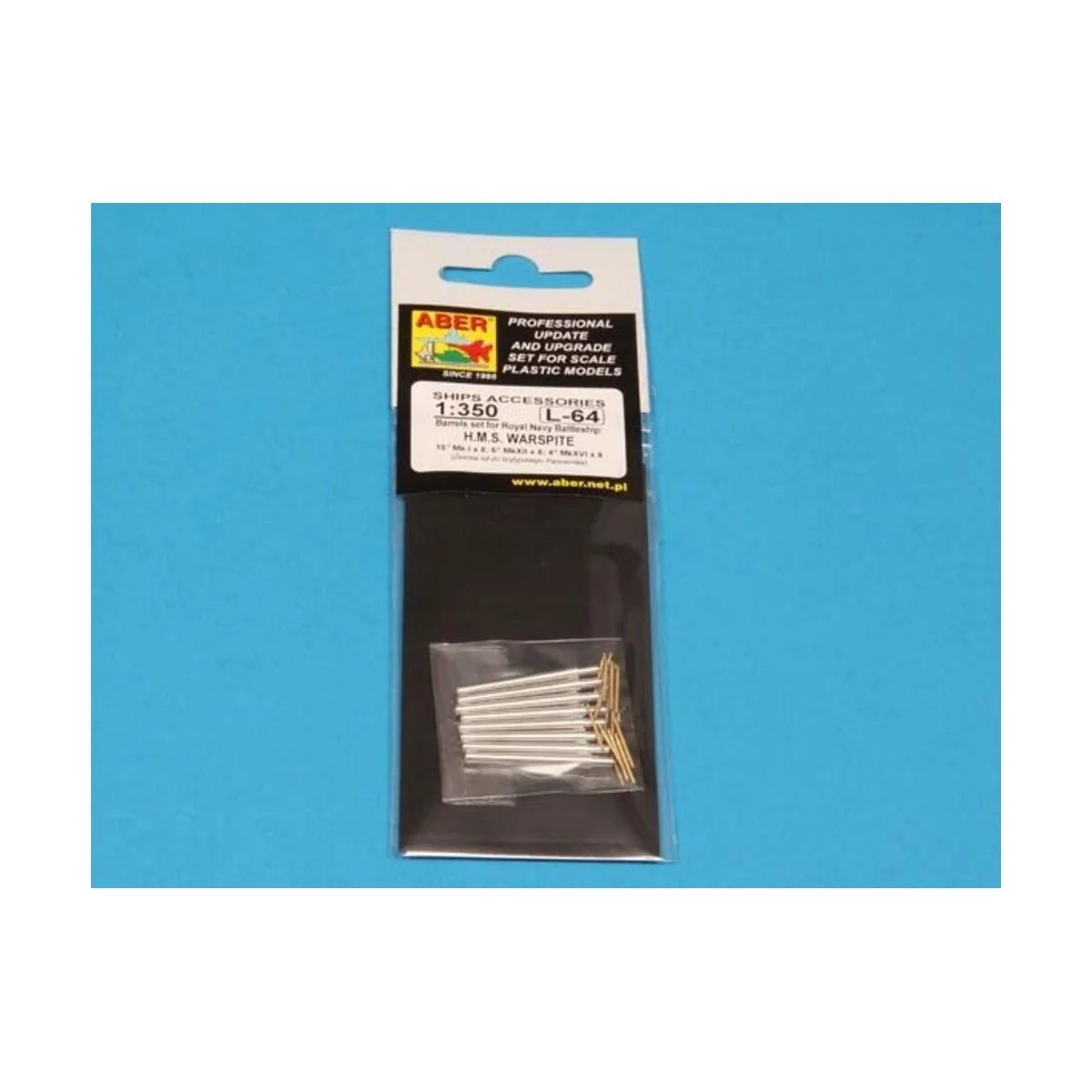 Barrels for Warspite, 1/350 - Aber Models RE-350 L64