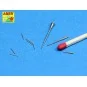 Set of barrels an periscopes for U-Boot VII, 1/350 - Aber Models RE...