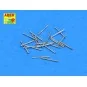 Set of 20 pcs 37mm/54 breda gun barrels, 1/350 - Aber Models RE-350...
