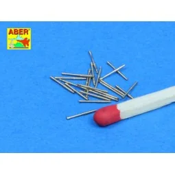 Set of 20 pcs 37mm/54 breda gun barrels, 1/350 - Aber Models RE-350... 2