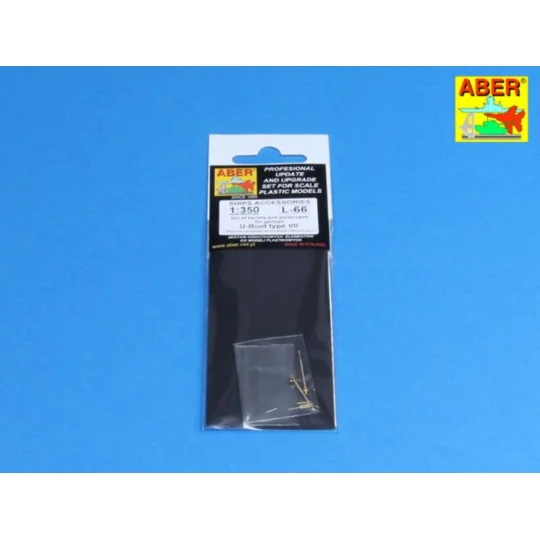 Set of barrels an periscopes for U-Boot VII, 1/350 - Aber Models RE...