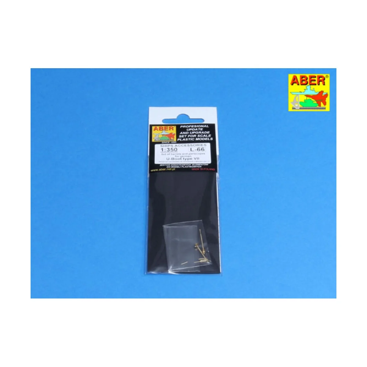 Set of barrels an periscopes for U-Boot VII, 1/350 - Aber Models RE...