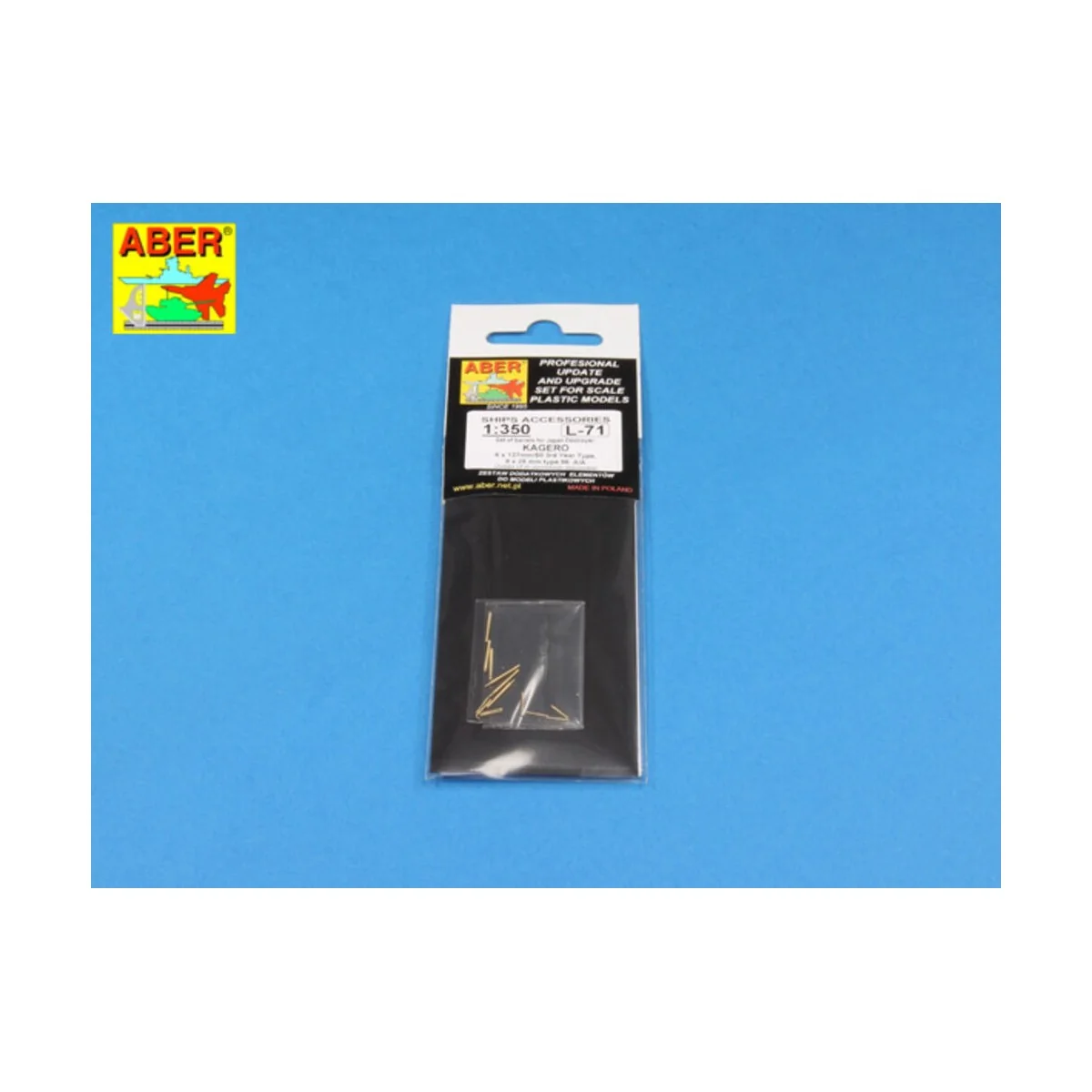 Set of barrels for KAGERO, 1/350 - Aber Models RE-350 L71