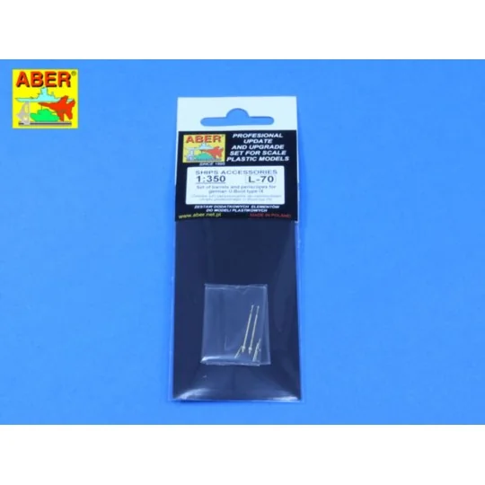 Set of barrels and periscopes for U-Boot type IX, 1/350 - Aber Mode...