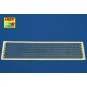 Aslant railing 45, 1/350 - Aber Models RE-350-03