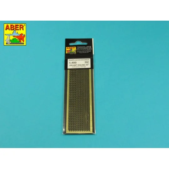 Aslant railing 45, 1/400 - Aber Models RE-400-02