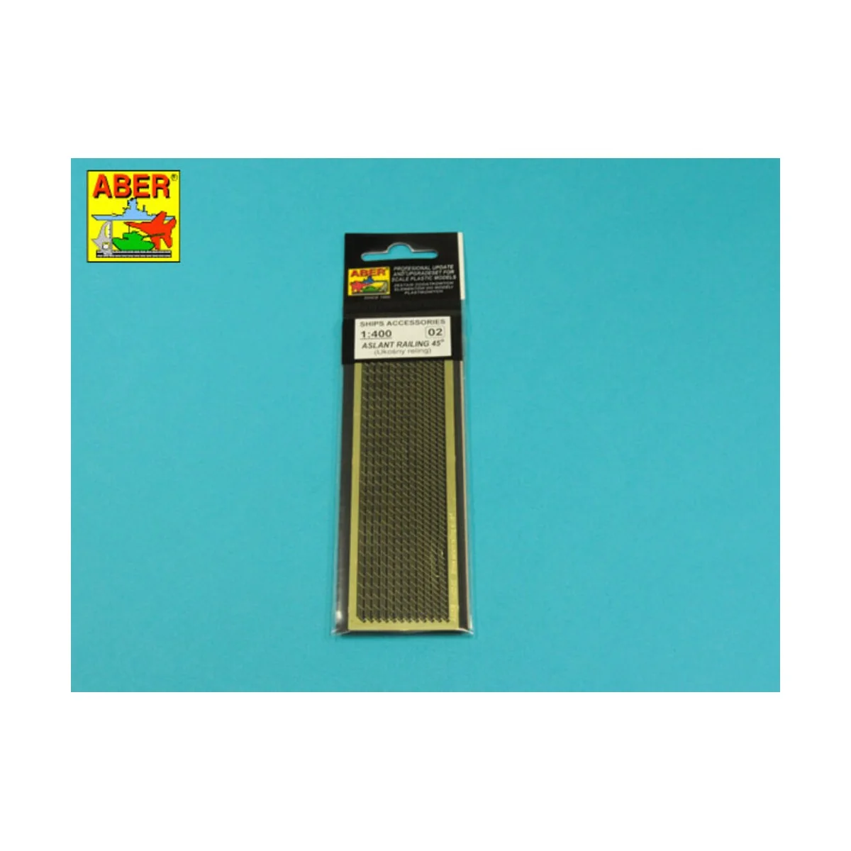 Aslant railing 45, 1/400 - Aber Models RE-400-02