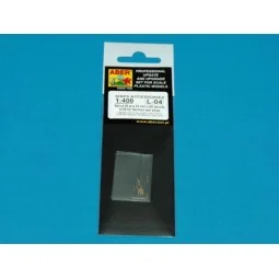 Set of 20 pcs 20mm barrels C/38, 1/400 - Aber Models RE-400-L04 2