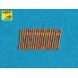 Set of 20 pcs 20mm barrels C/38, 1/400 - Aber Models RE-400-L04