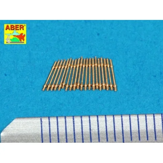 Set of 20 pcs 20mm barrels MG C/30, 1/400 - Aber Models RE-400-L05