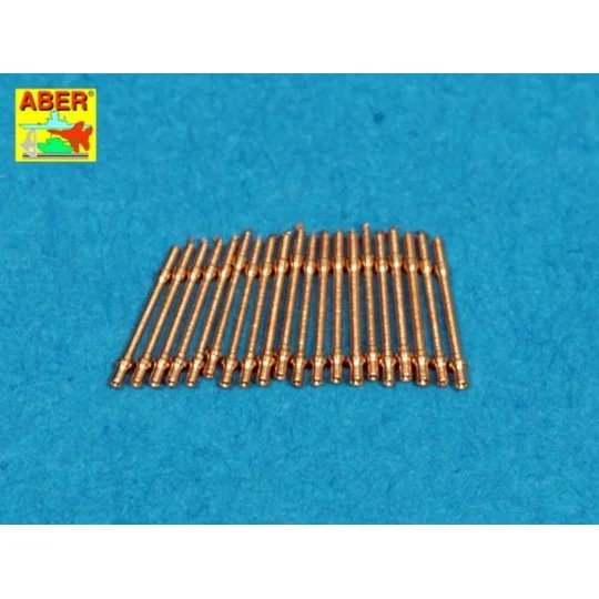 Set of 20 pcs 20mm barrels MG C/30, 1/400 - Aber Models RE-400-L05