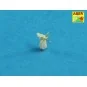 Set of 20 pcs 20mm L/70 Oerlikon barrels, 1/400 - Aber Models RE-40...
