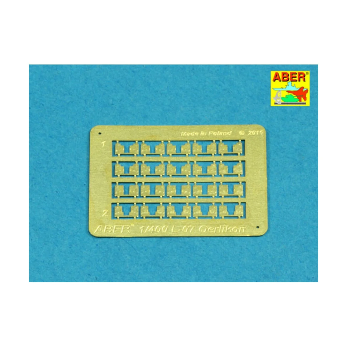 Set of 20 pcs 20mm L/70 Oerlikon barrels, 1/400 - Aber Models RE-40...