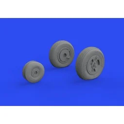 Vampire F.3 wheels 1/48 - Eduard Accessories 648741