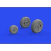 Vampire F.3 wheels, 1/48 - Eduard Accessories 648741
