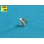 Set of 20 pcs (12, 7mm) Vickers Mk.III, 1/400 - Aber Models RE-400-L10