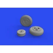 Vampire F.3 wheels, 1/48 - Eduard Accessories 648741