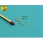 Set of12 pcs 100 mm barrels for ships Richelieu, Jean Bart, 1/700 -...