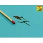 Set of 9 pcs 152 mm barrels for ships Richelieu, Jean Bart, 1/700 -...