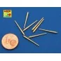 Set of 8 pcs 381mm long barrels for turrets without antiblast cover...