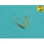 Set of 12 pcs 155 mm barrels for ships Yamato, Musashi, 1/700 - Abe...