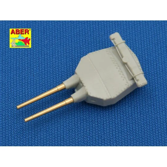 Set of 8 pcs 381mm short barrels for turrets with antiblast covers ...
