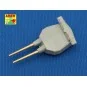 Set of 8 pcs 381mm short barrels for turrets with antiblast covers ...