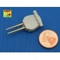 Set of 8 pcs 381mm long barrels for turrets without antiblast cover...