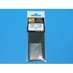Set of 8 pcs 381mm short barrels for turrets with antiblast covers ... 2