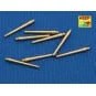 Set of 8 pcs 381mm short barrels for turrets with antiblast covers ...