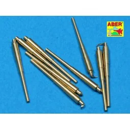 9 pcs 406 mm long barrels for North Carolina, 1/700 - Aber Models R... 2